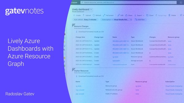 Lively Azure Dashboards with Azure Resource Graph